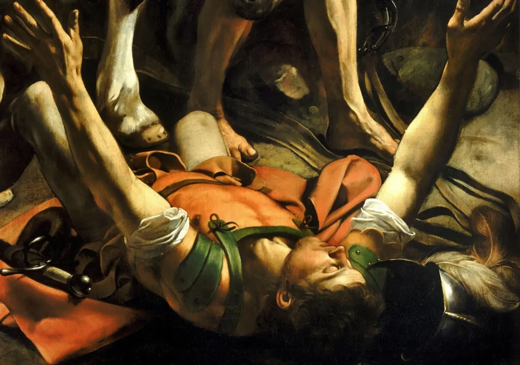 Nell'immagine un quadro di Caravaggio