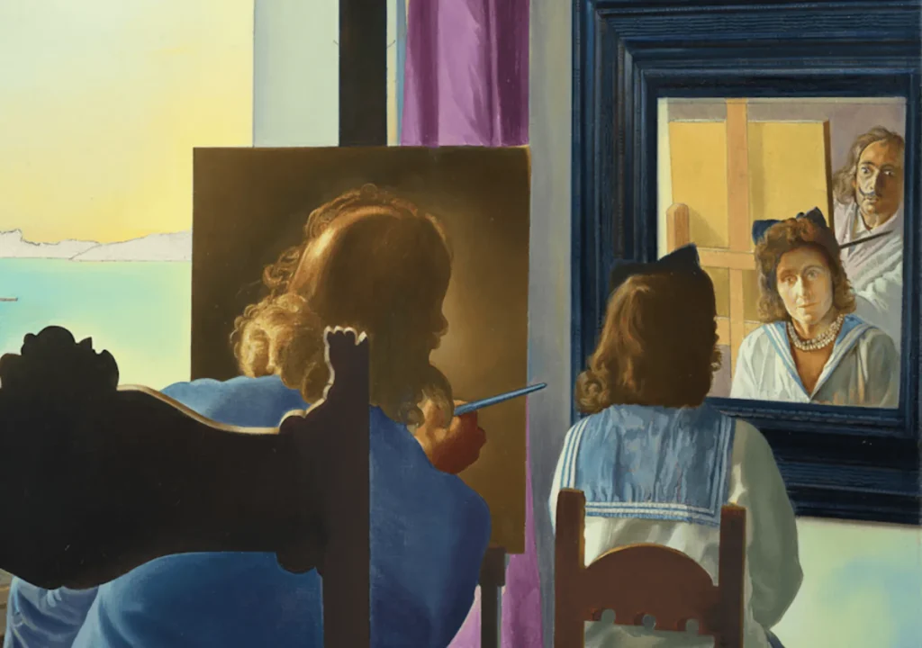 Nell'immagine un quadro di Dalì